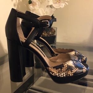 French Connection Platform Heel size 6.5, EU 36.5